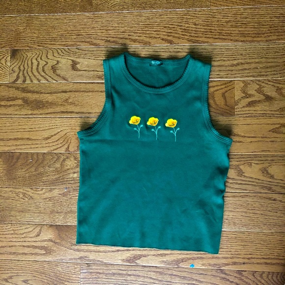 John galt tank top with embroidered flowers - Picture 3 of 4